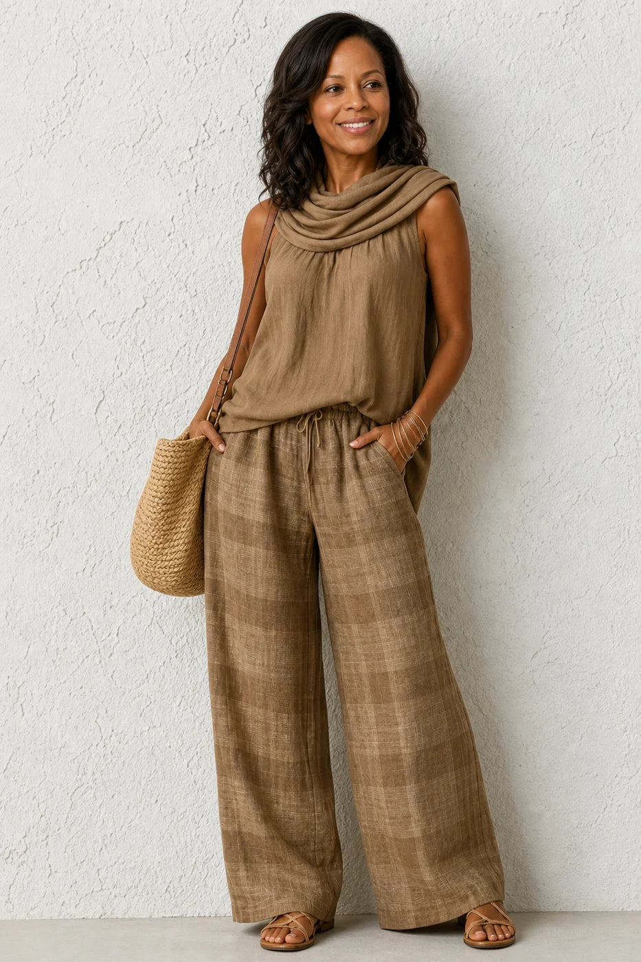 Fatuma | Relaxed Wide-Leg Two Piece Set