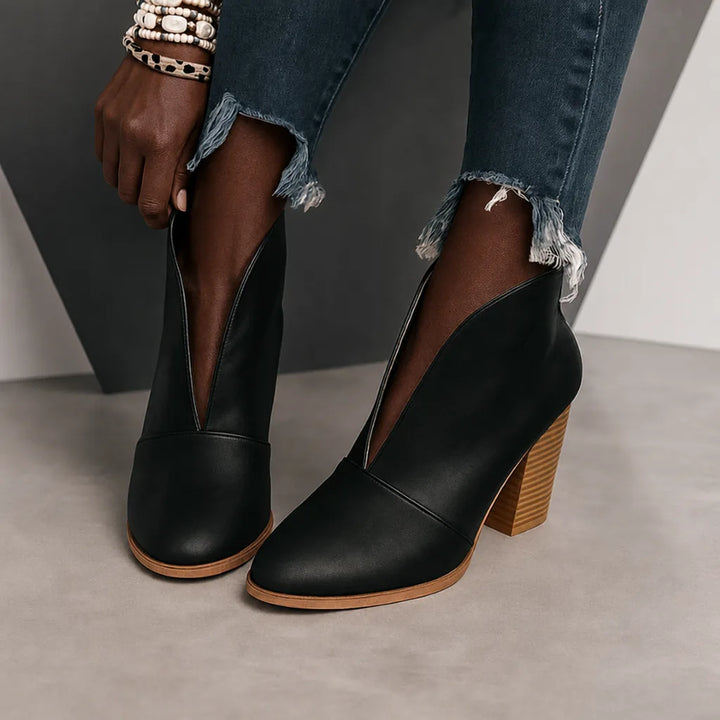 Penda | Leather Ankle Boots
