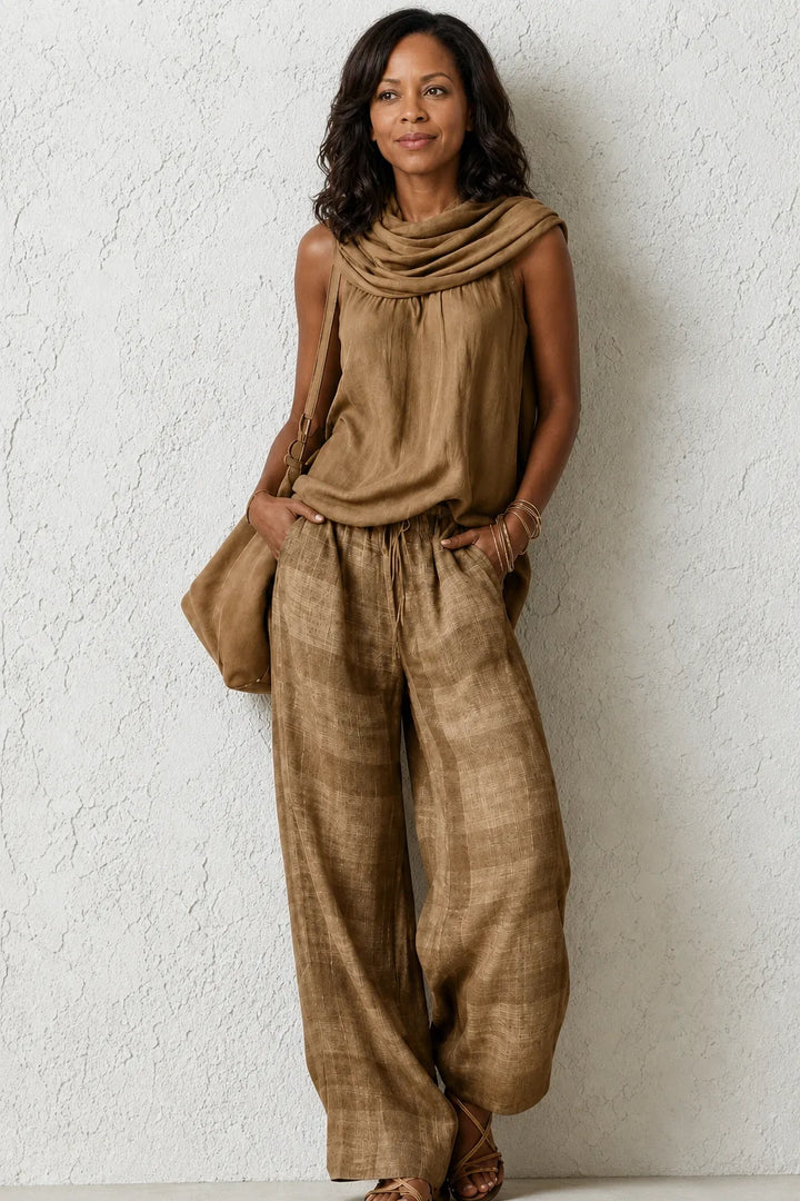Fatuma | Relaxed Wide-Leg Two Piece Set