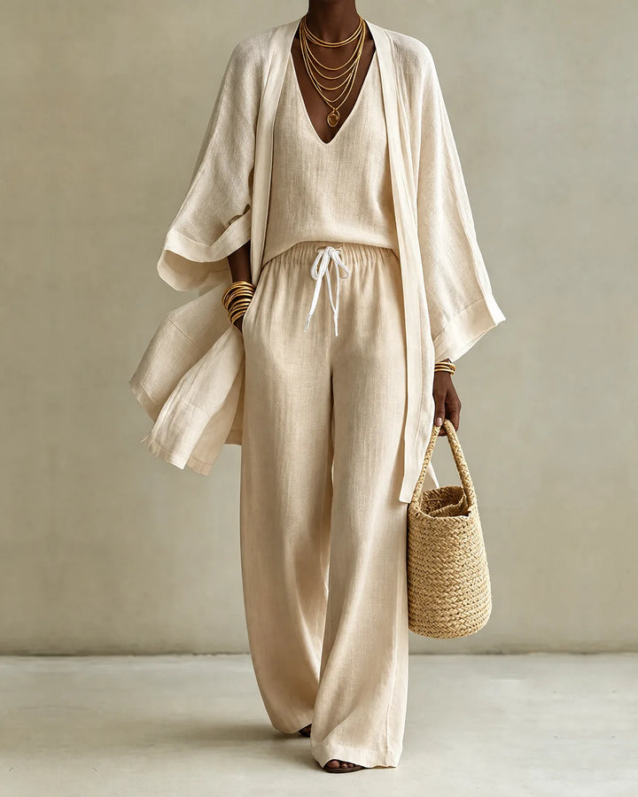 Tanisha | 3-piece Linen Look Set