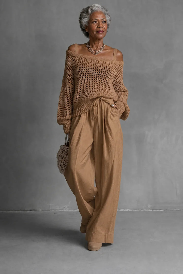 Claribel | Off-Shoulder Wide-Leg Set