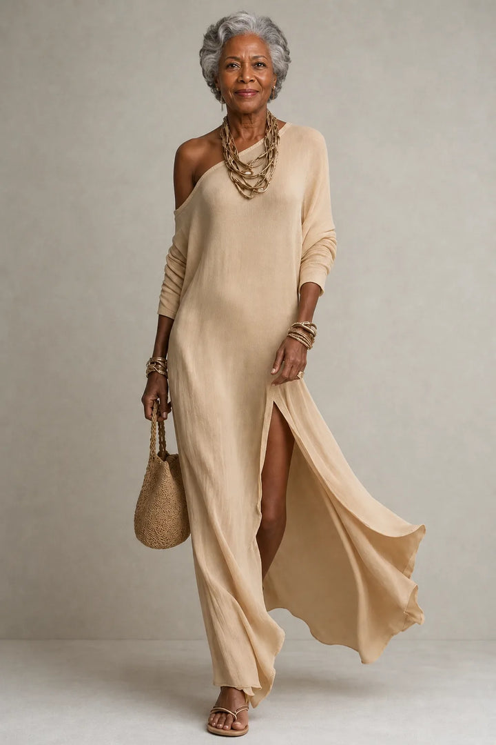 Serina | Fluid One-Shoulder Dress