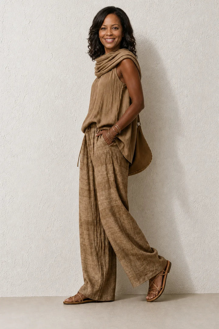 Fatuma | Relaxed Wide-Leg Two Piece Set