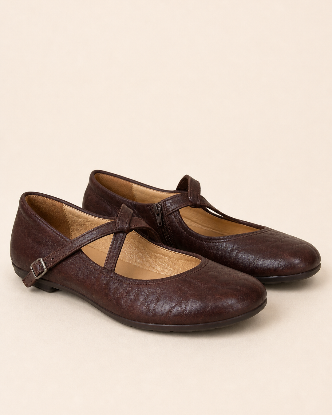 Lena | Round-Toe Retro Mary Jane Loafer