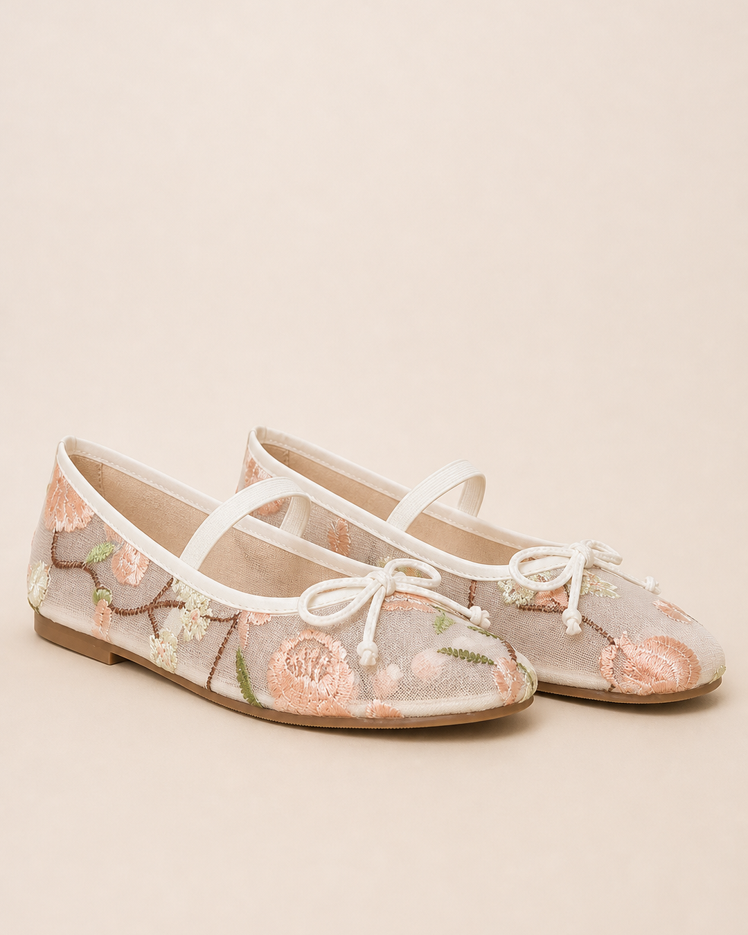 Maeve | Embroidered Wide-fit Flat