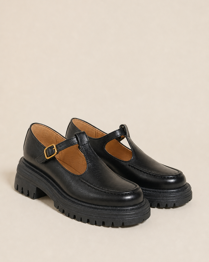Frances | Platform Round-toe Mary Jane Loafer