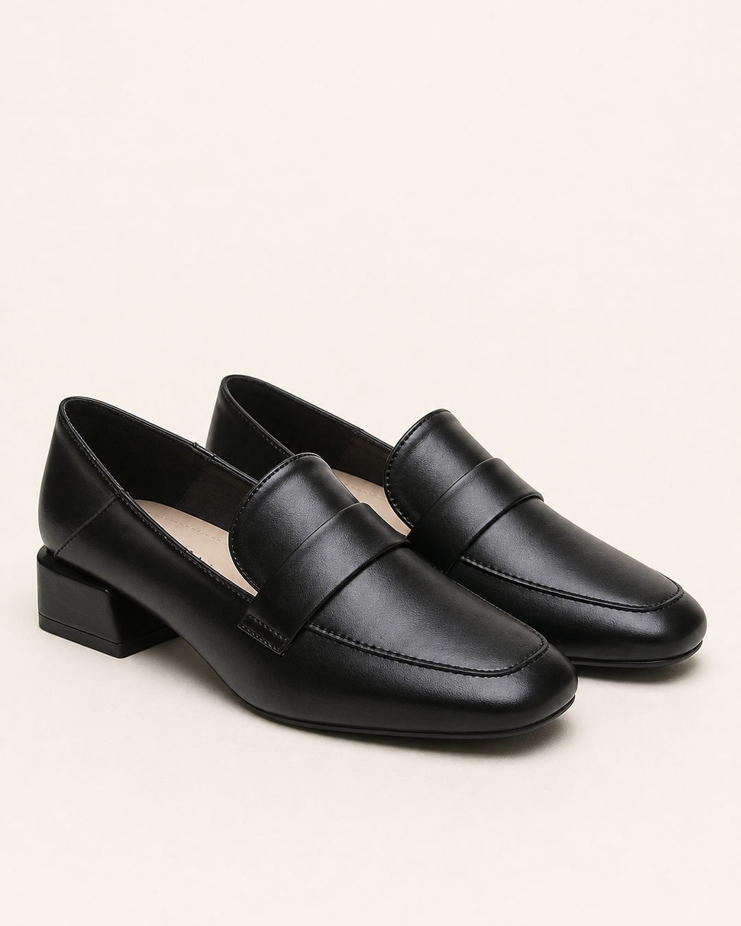 Ginny | Square-toe Chunky-heel Loafer