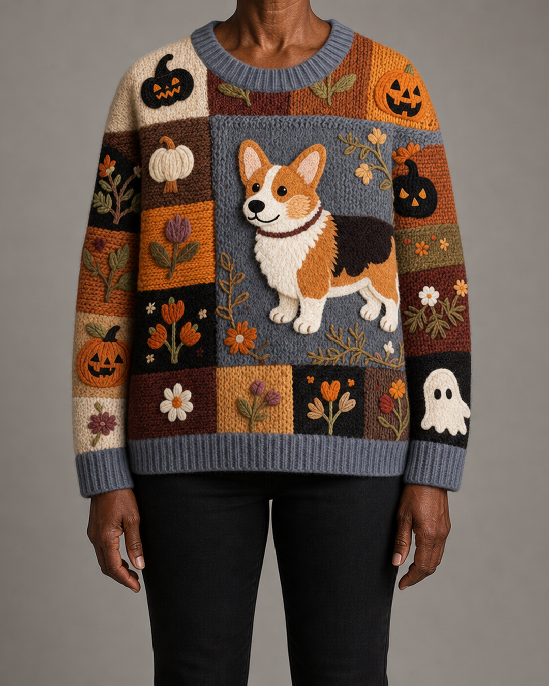 Luna | Autumn Corgi Sweater