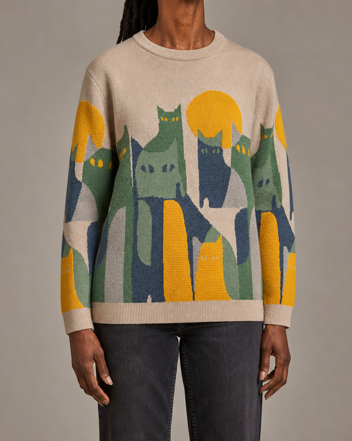 Felix | Moonlit Cat Sweater