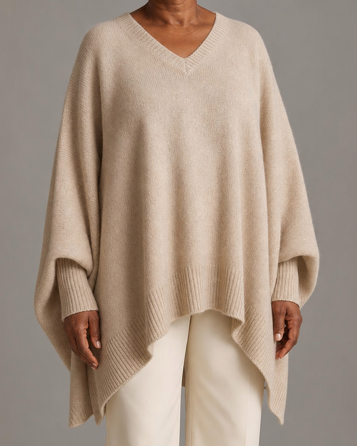 Lucinda | Relaxed Knit Poncho