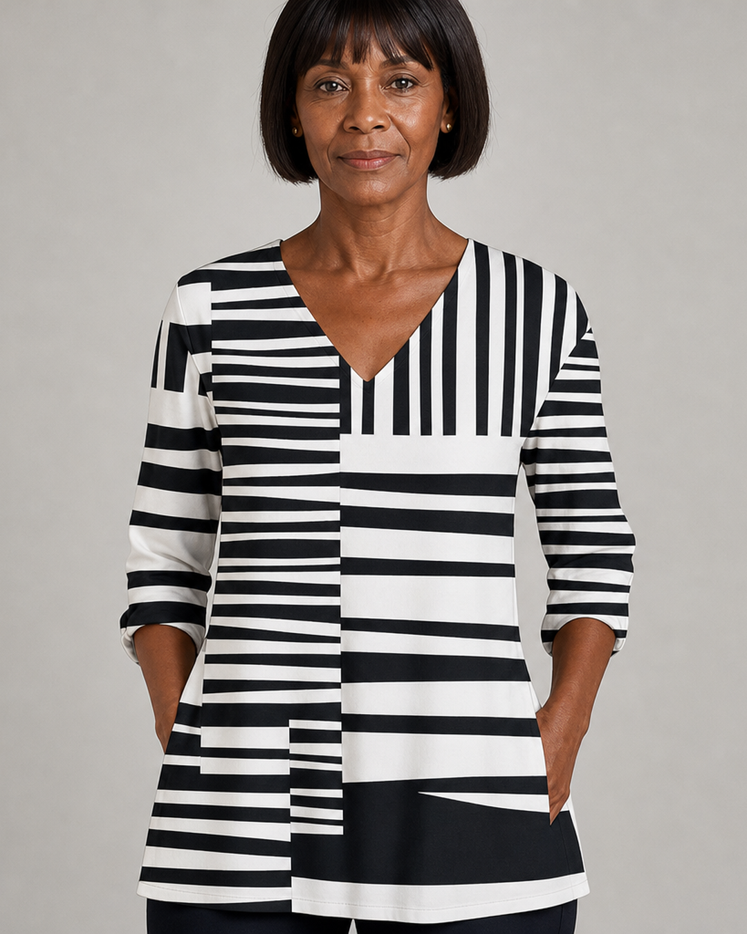 Sophie | Long Blouse with V-Neck