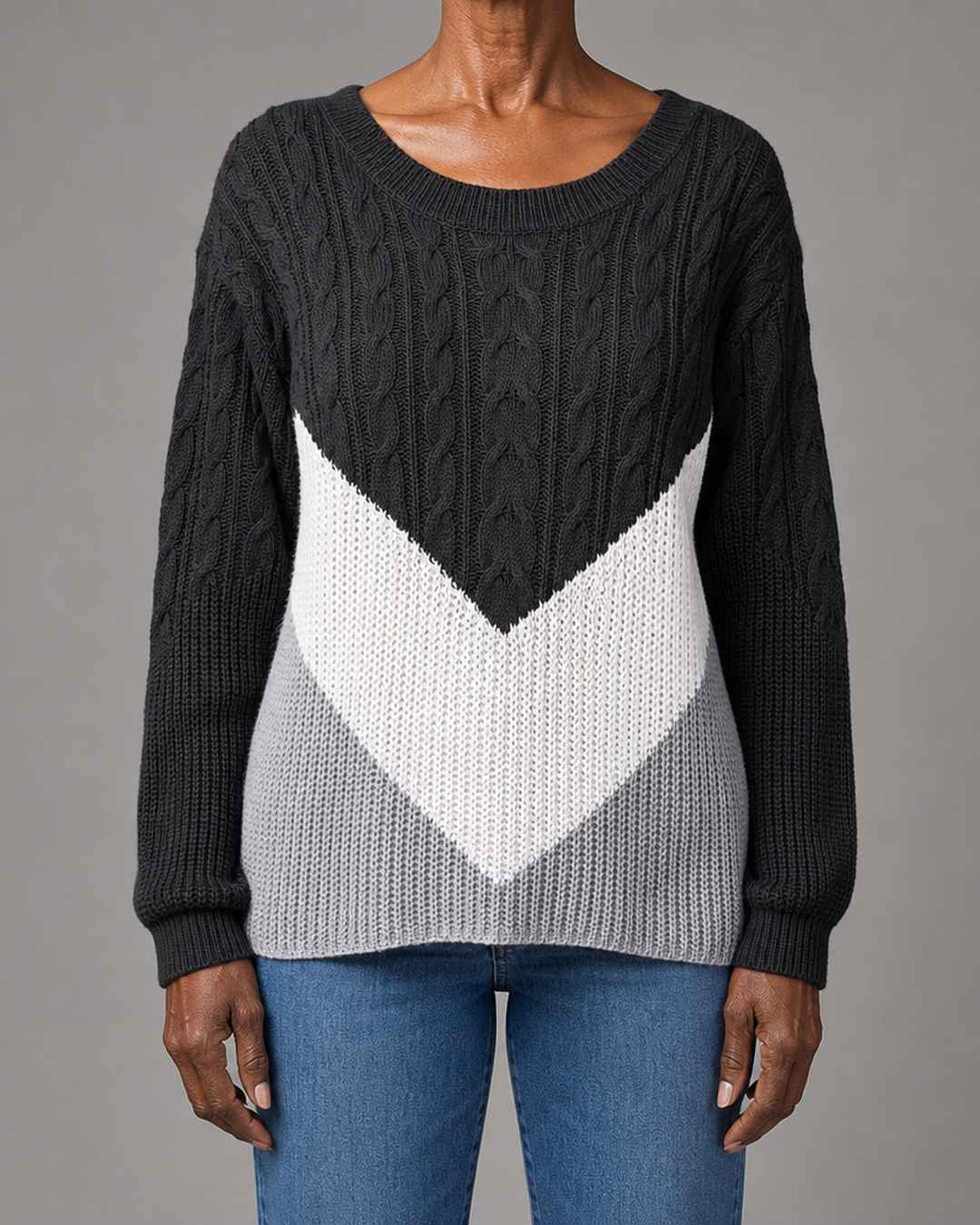 Flora | Chevron Stitch Pullover