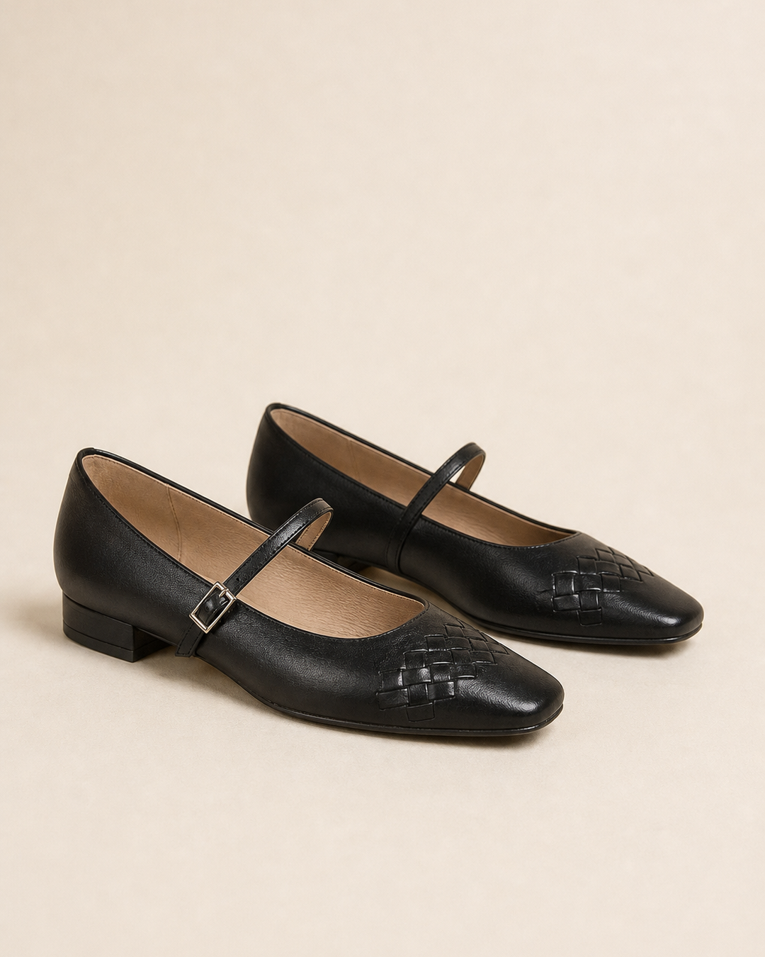 Johnnie | Square-Toe Mary Jane Flats