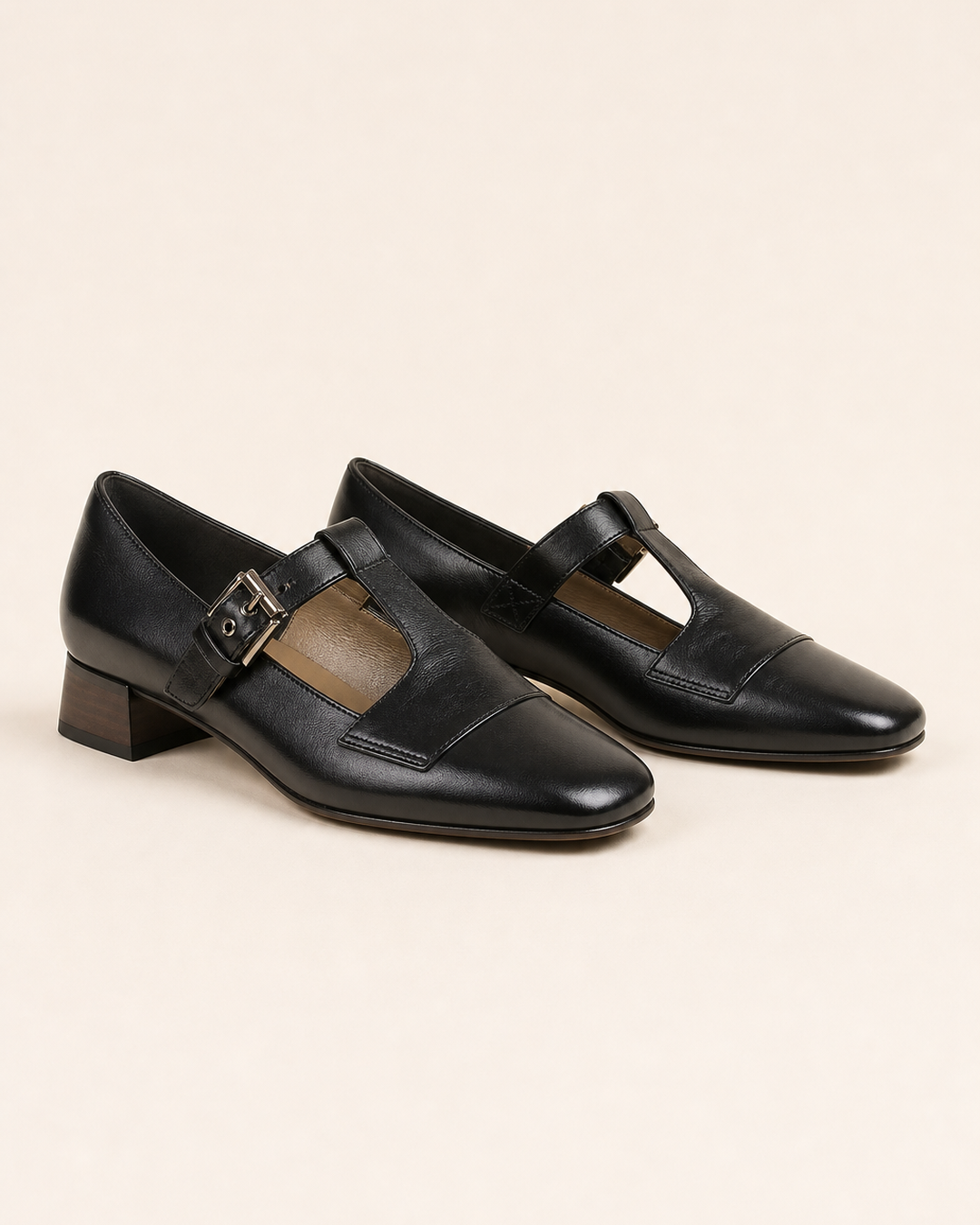 Irene | Genuine Leather Heels