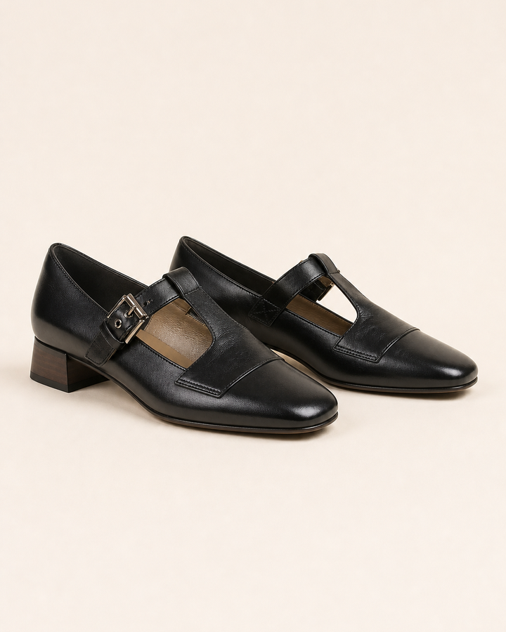 Irene | Genuine Leather Heels