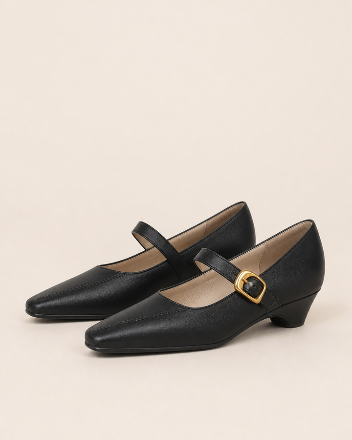 Kimberly | Paneled Mary Jane Heels