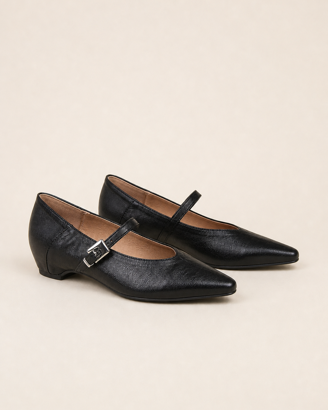 Kathryn | Pointed-Toe Mary Jane Flats