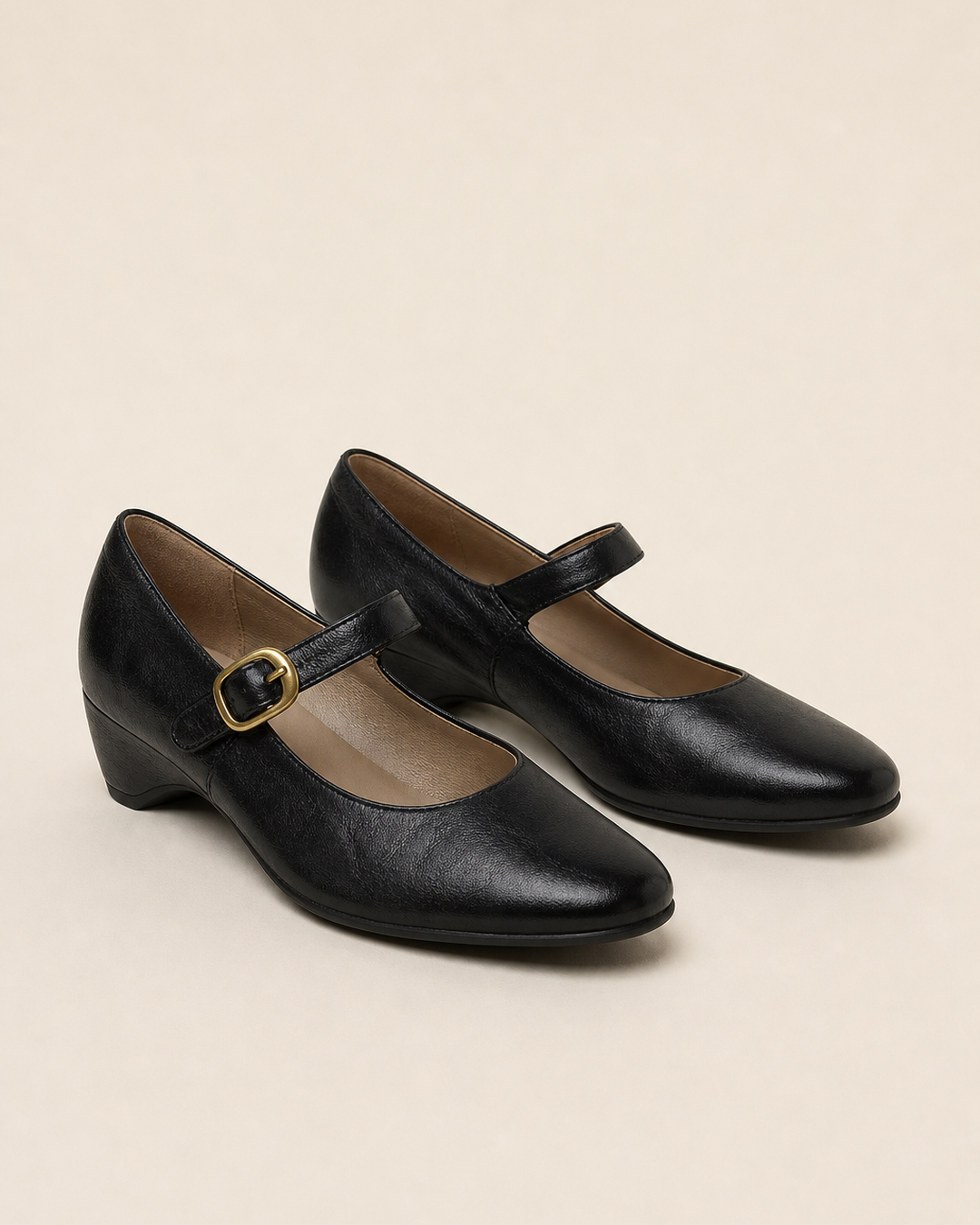 Jessie | Round-Toe Mary Jane Flats