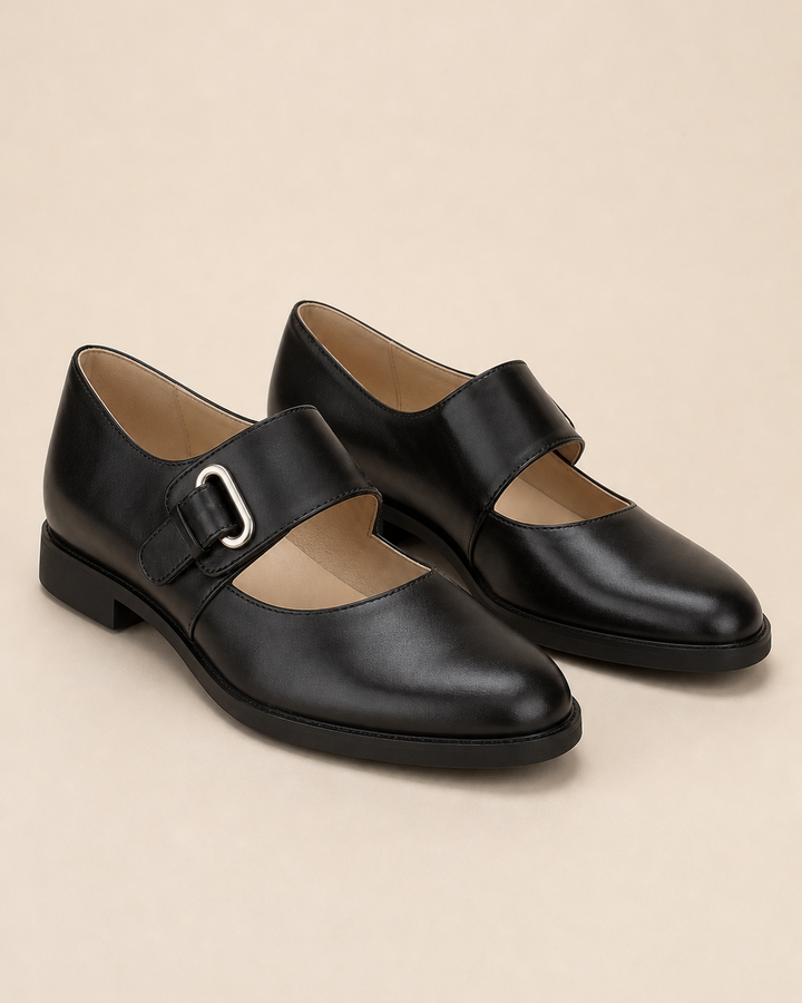 Jeannine | Adjustable Strap Mary Jane Flats