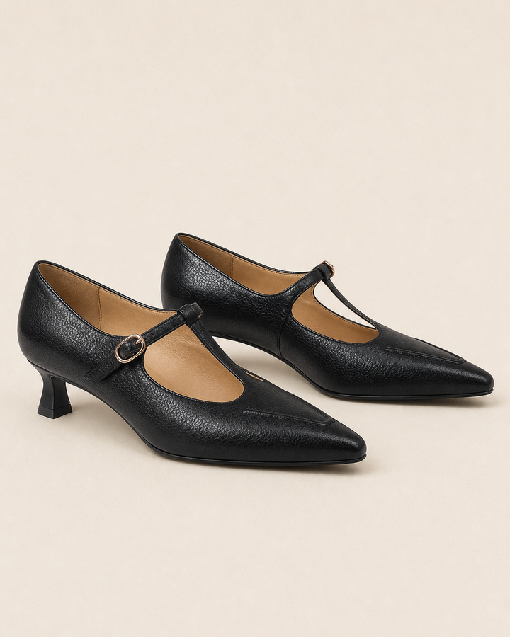 Latanya | Genuine Leather Heels