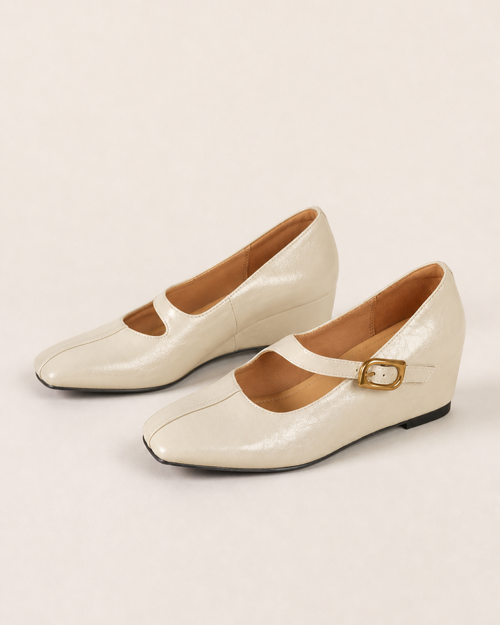 Miriam | Genuine Leather Mary Jane Heels