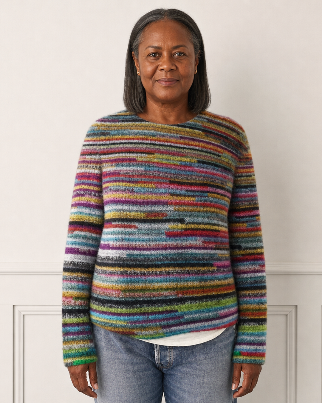 Keira | Casual Patterned Knit Sweater