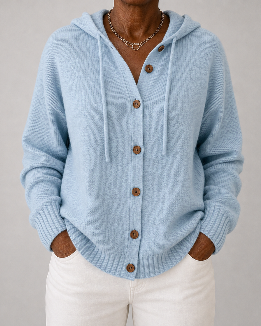 Sorrel | Hooded Drawstring Knit Cardigan