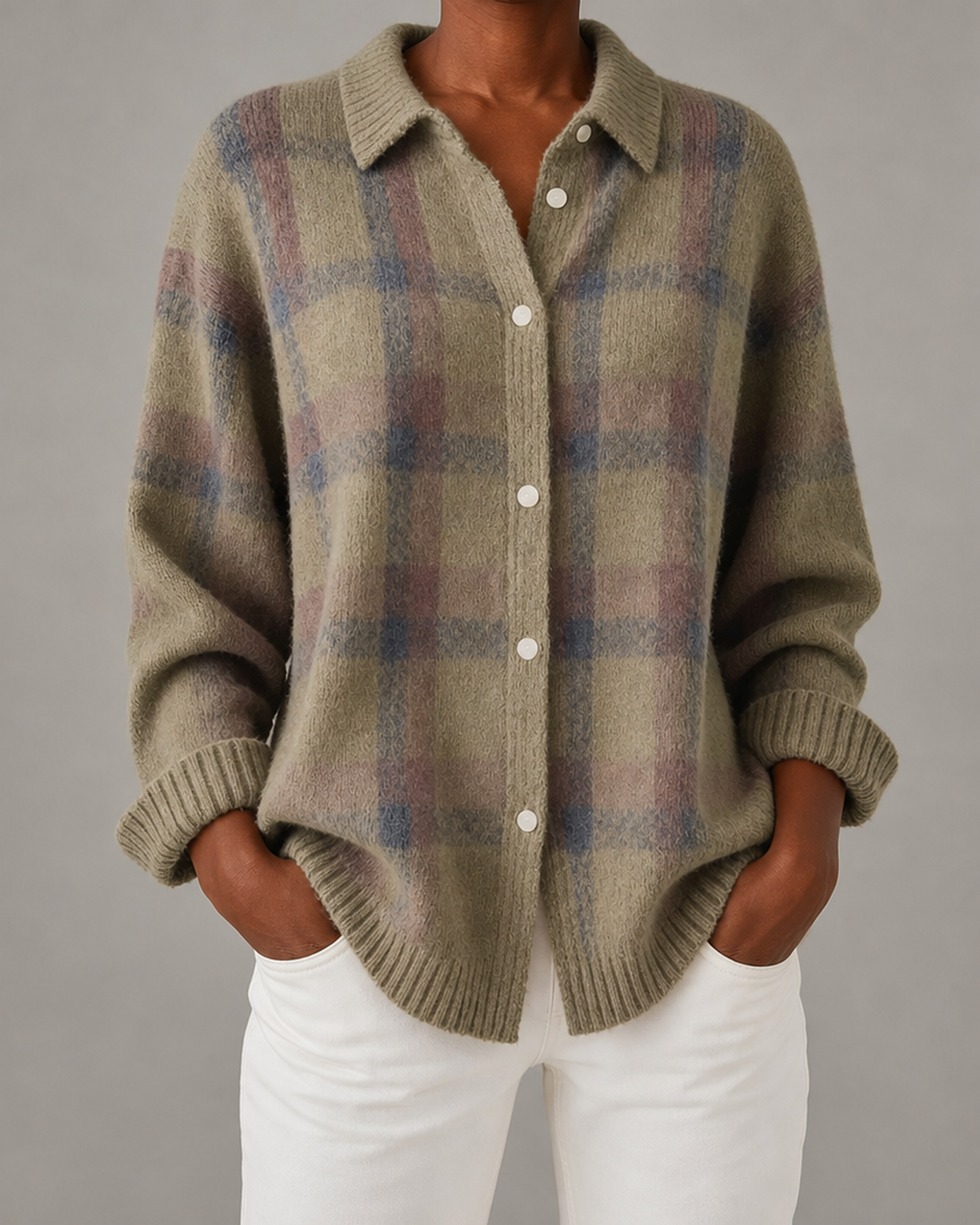 Nirvelle | Cozy Checked Cardigan