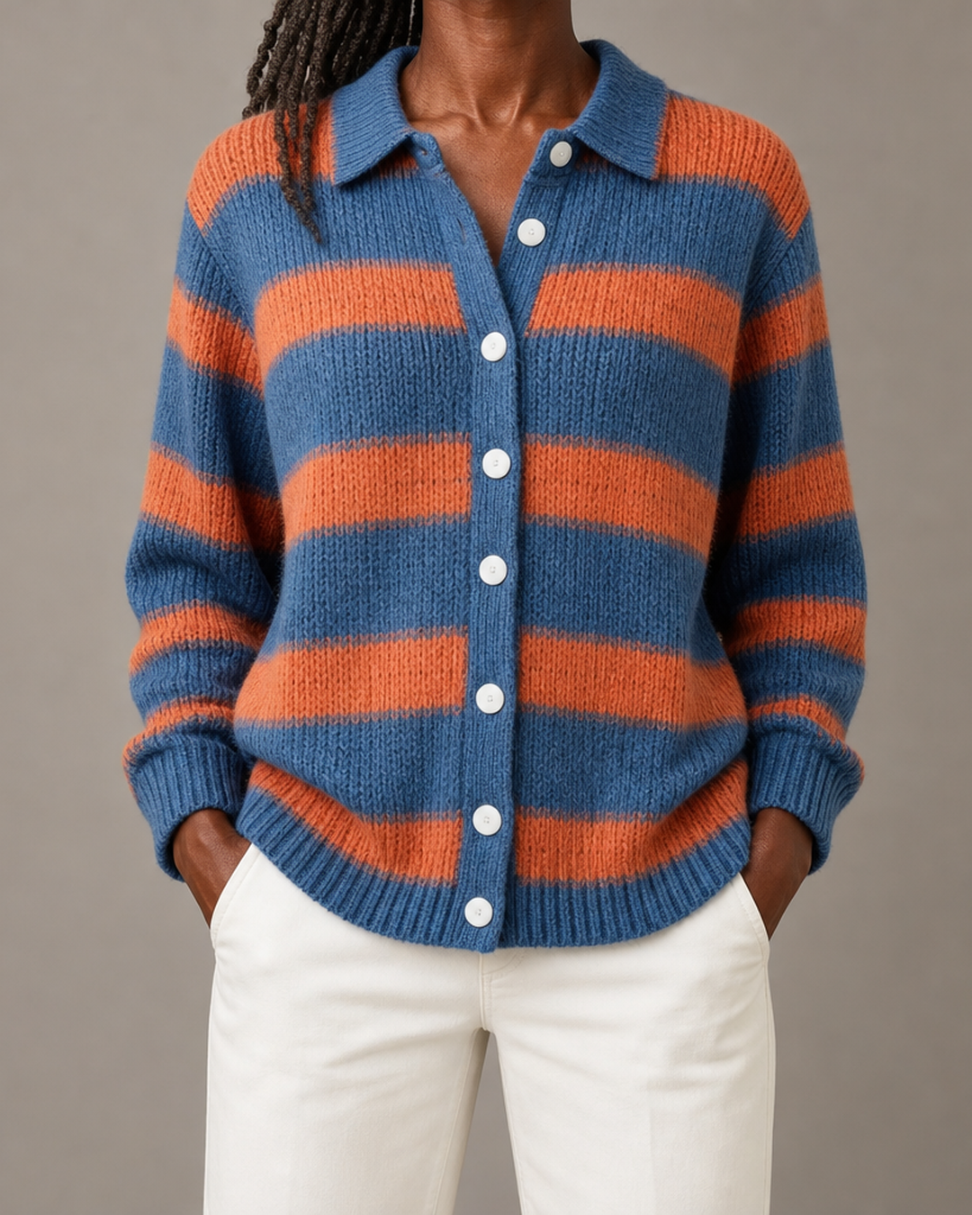 Avonelle | Striped Knitted Cardigan