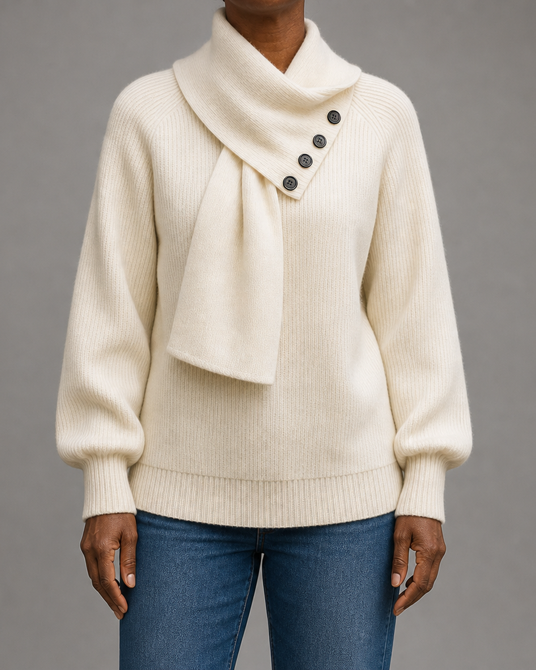 Imogen | Cozy Scarf-neck Sweater