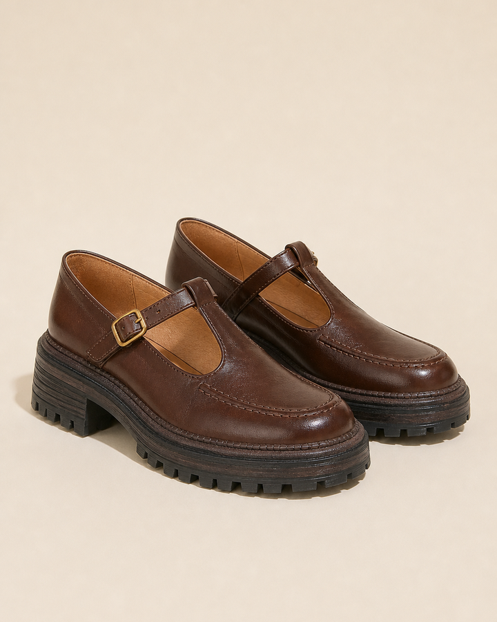 Frances | Platform Round-toe Mary Jane Loafer