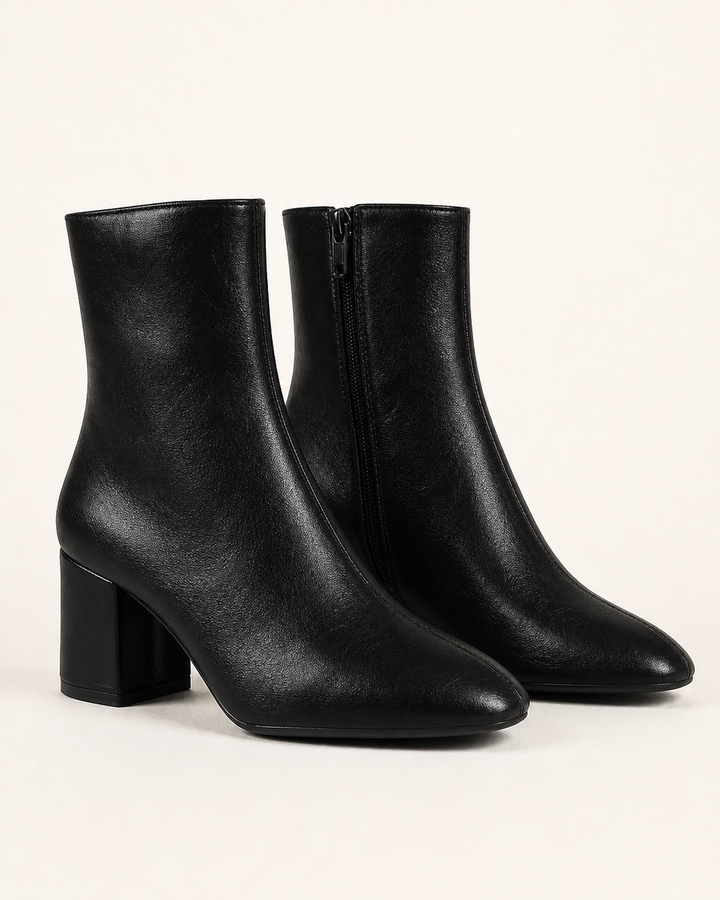 Noelle | Heeled Side-Zip Ankle Boot