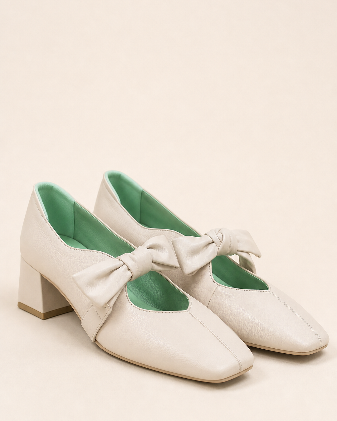 Sadie | Bow Square-toe Mary Jane Flat