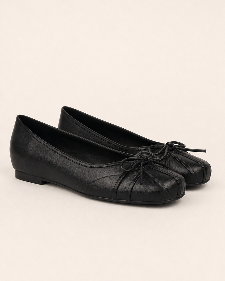 Nell | Square-toe Bow Ballet Sneaker