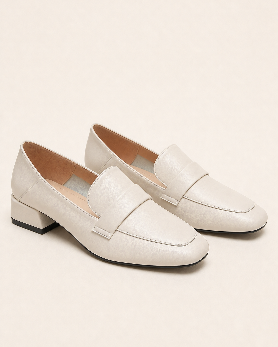 Ginny | Square-toe Chunky-heel Loafer