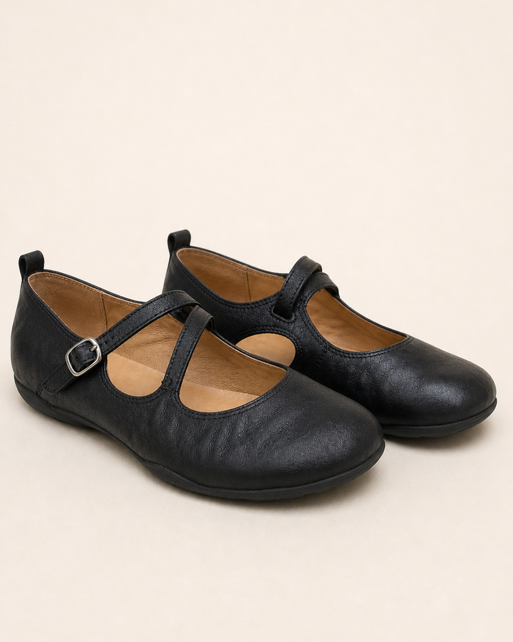 Lena | Round-Toe Retro Mary Jane Loafer