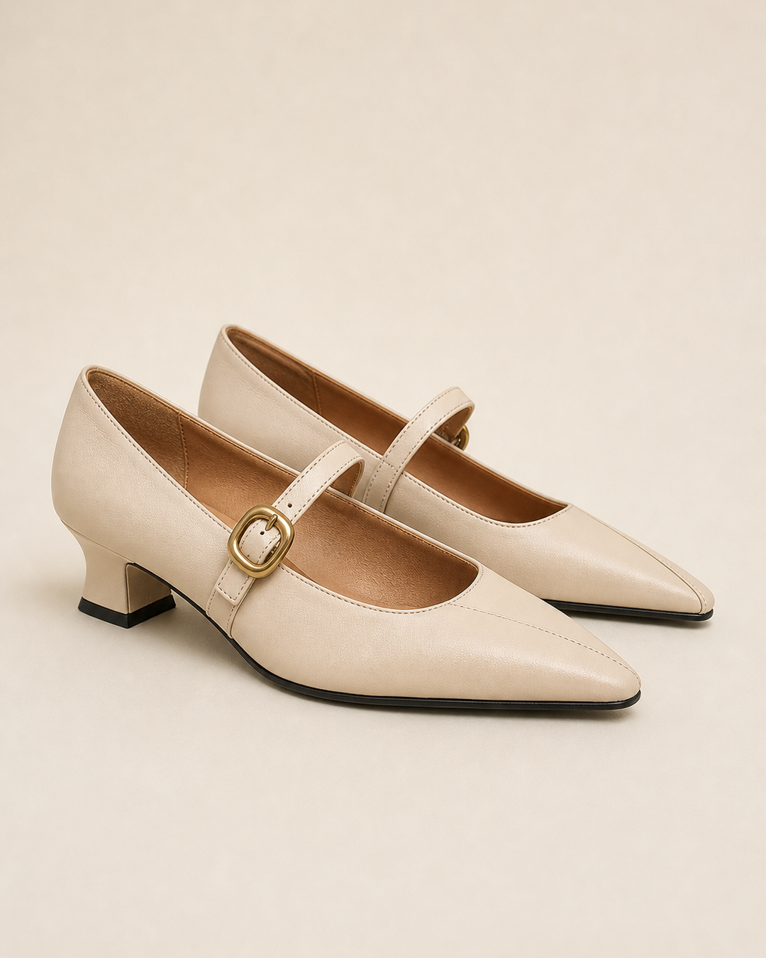 Kimberly | Paneled Mary Jane Heels