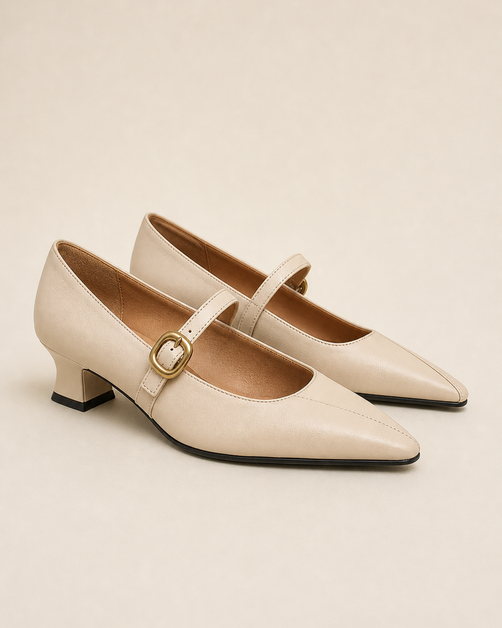 Kimberly | Paneled Mary Jane Heels