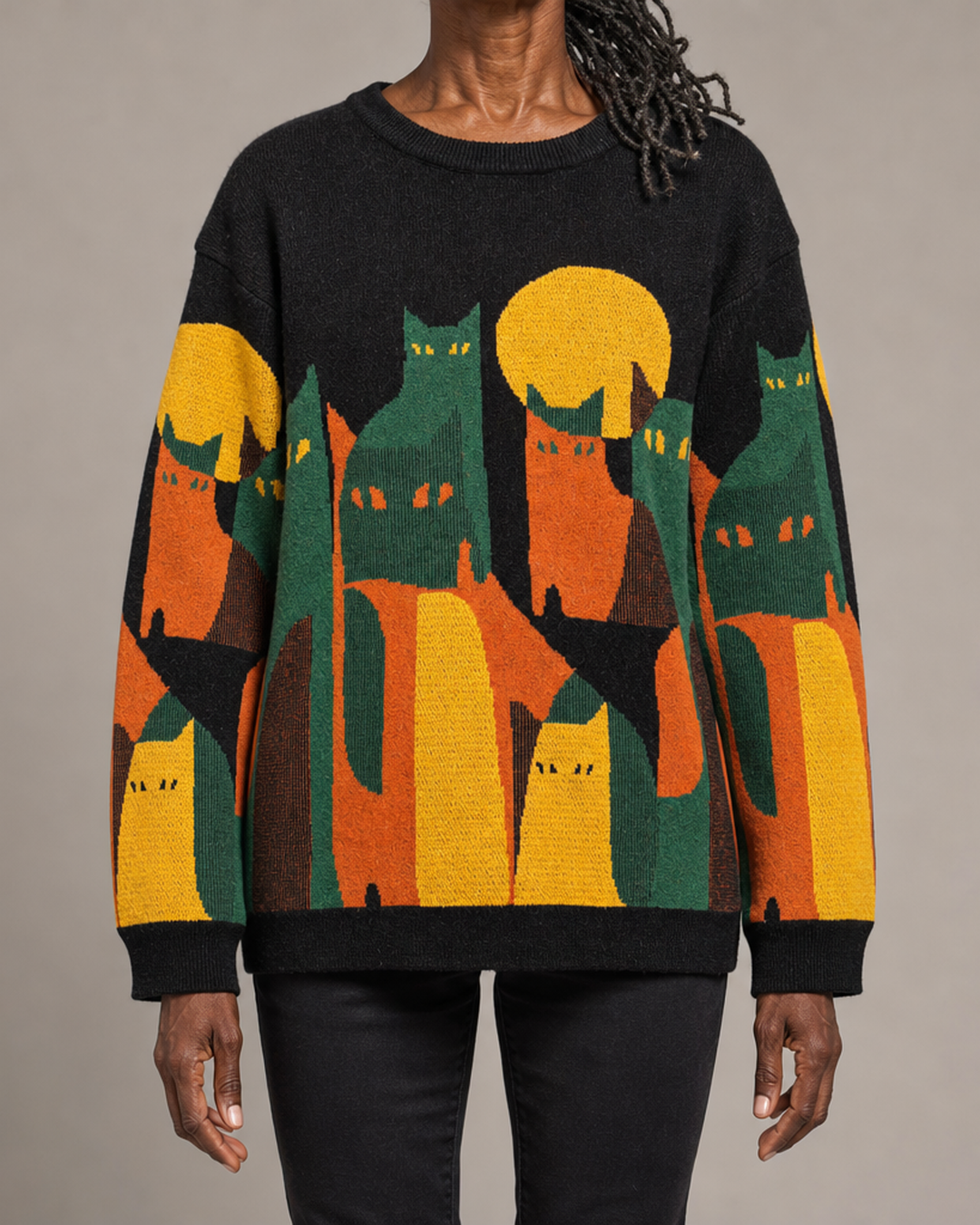 Felix | Moonlit Cat Sweater