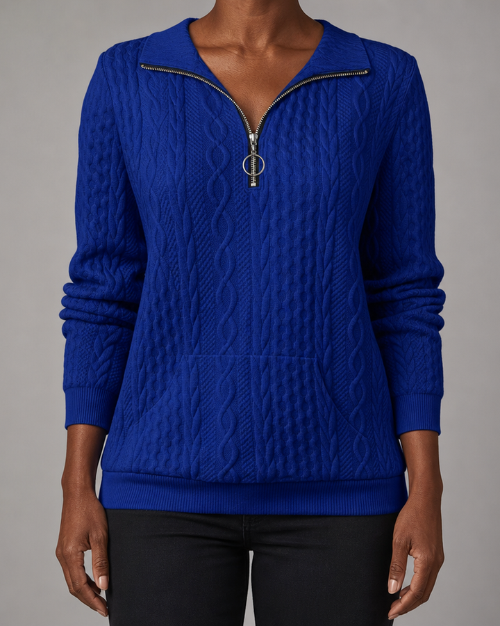 Zoé | Modern Zip-up Sweater