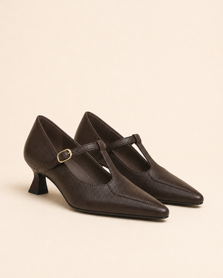 Latanya | Genuine Leather Heels
