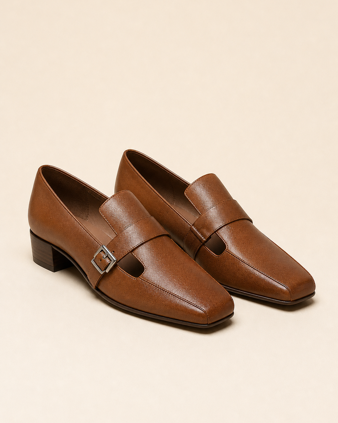 Irene | Genuine Leather Heels
