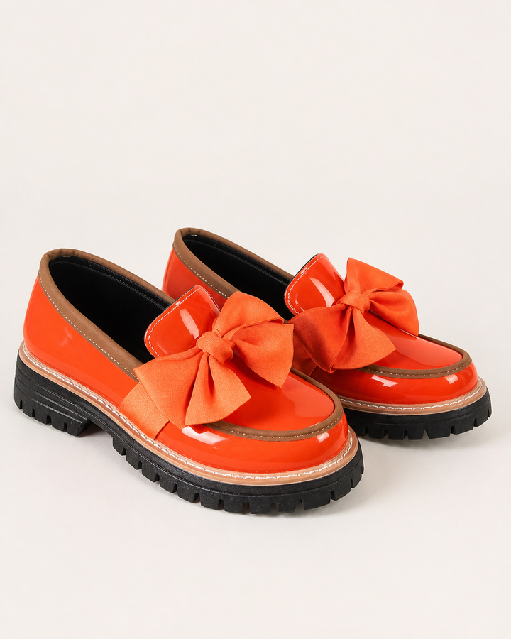Willa | Bow Platform Wide-fit Loafer