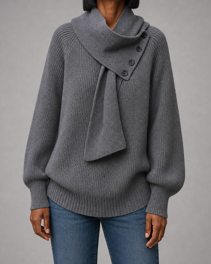 Imogen | Cozy Scarf-neck Sweater