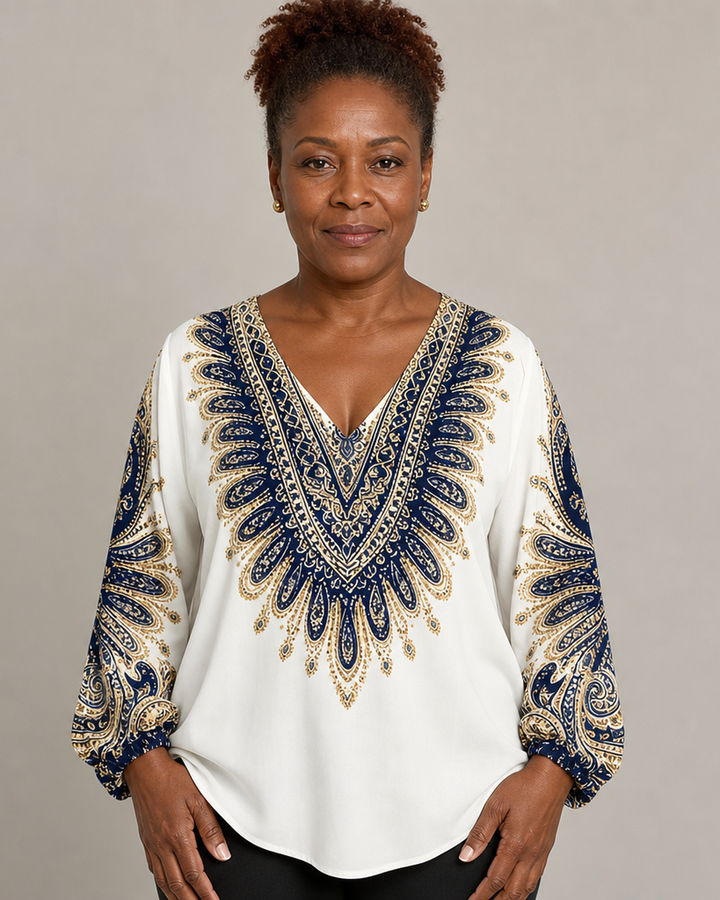 Elara | Paisley Print Blouse