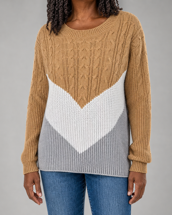 Flora | Chevron Stitch Pullover