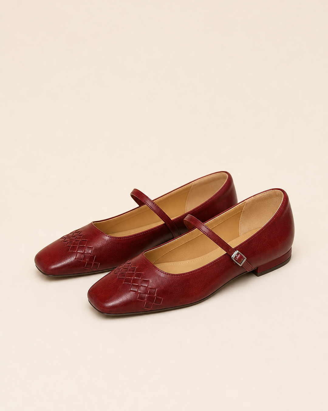 Johnnie | Square-Toe Mary Jane Flats