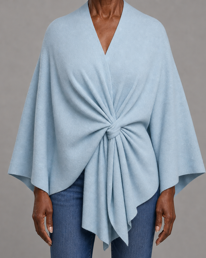 Briana | Elegant Draped Poncho