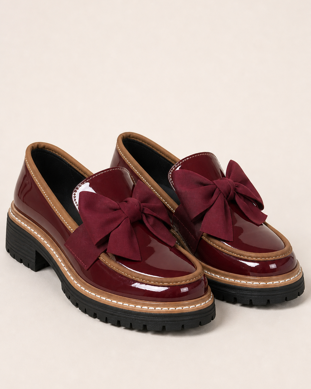 Willa | Bow Platform Wide-fit Loafer