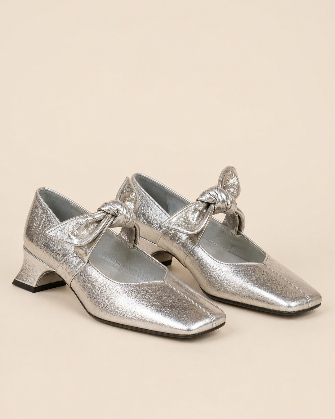 Sadie | Bow Square-toe Mary Jane Flat